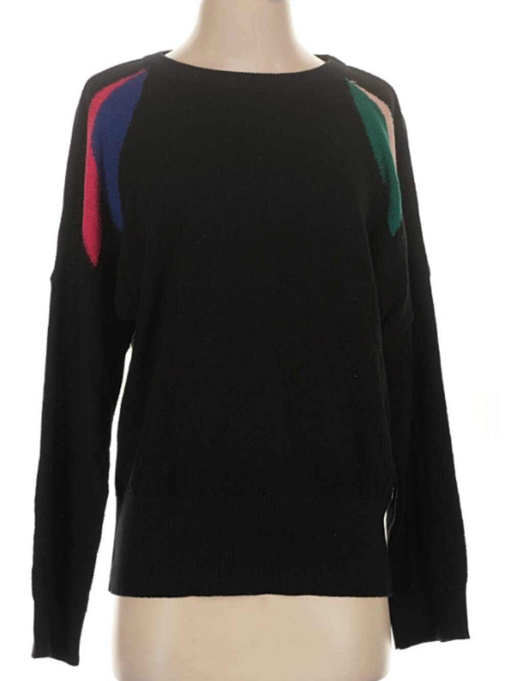 Oy-Di colorful contrast shoulder detail sweater XS - Picture 1 of 5